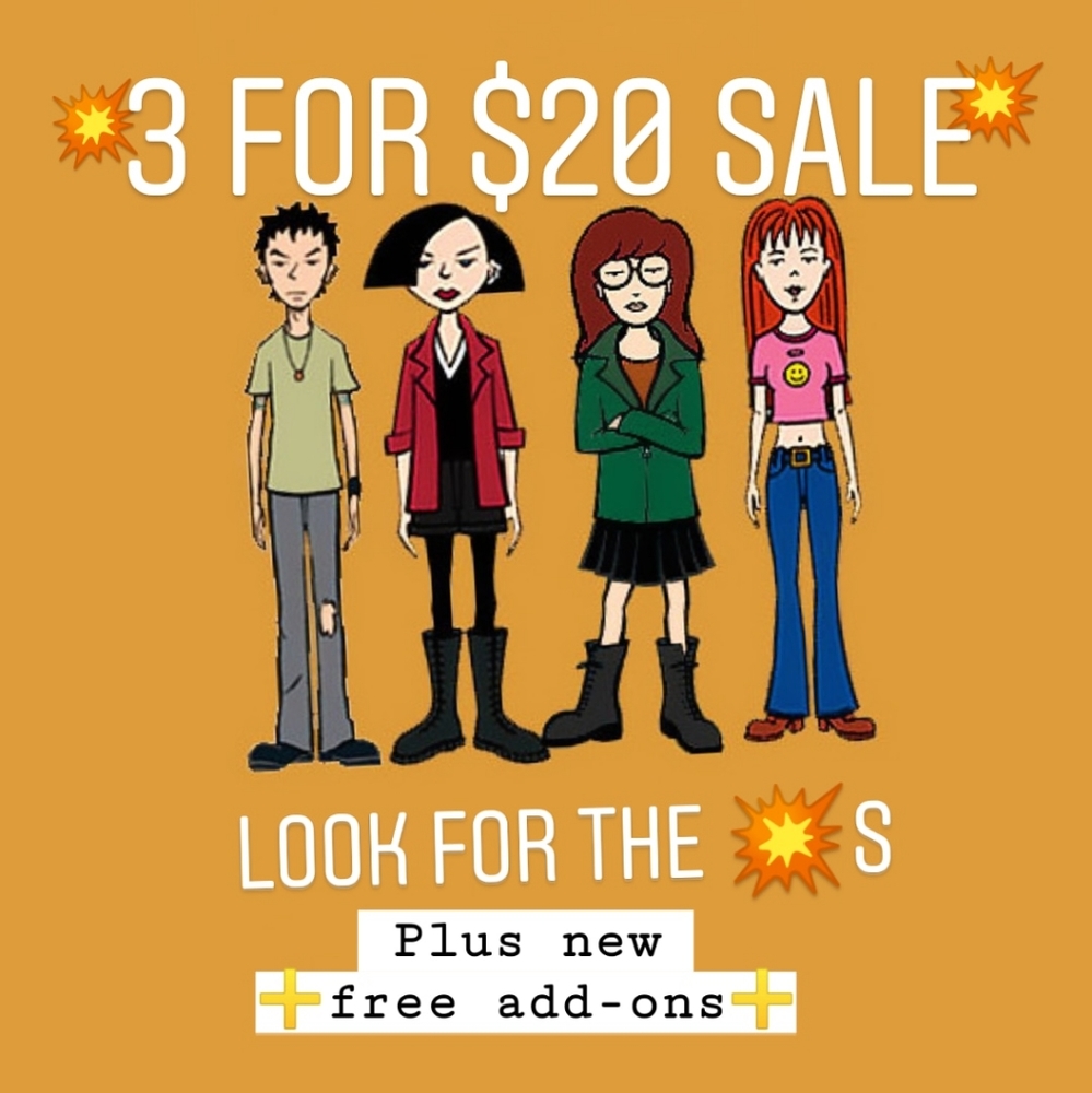 💥3 for 20💥 Sale!